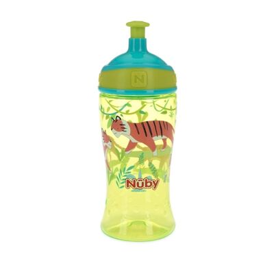 VASO ANTIGOTEO CAÑITA CLIK IT ANIMALITOS 270 ML. N