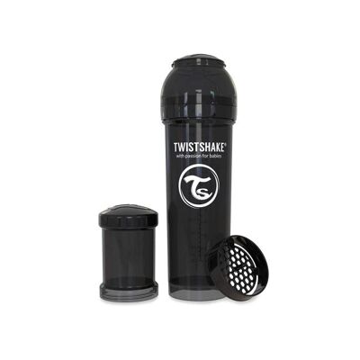 TWISTSHAKE BIBERÓN ANTICÓLICO 330ML NEGRO