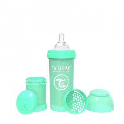 TWISTSHAKE BIBERÓN ANTICÓLICO 260ML PASTEL VERDE