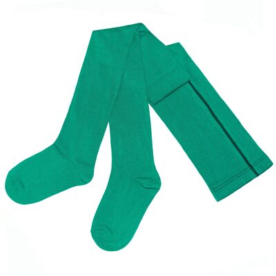 Tights for women, Ladies' cotton Tights >>Emerald<<