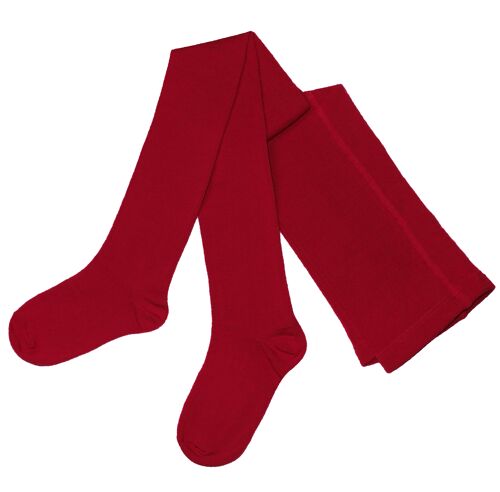 Tights for women, Ladies' cotton Tights >>Wine Red<< soft cotton