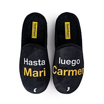 Chaussons "A plus tard Mari Carmen". 1