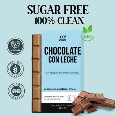 TAVOLETTA DI CIOCCOLATO - PER VEGANI E CELIACI - 100% PULITO - SENZA ZUCCHERO