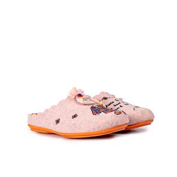 Chaussons "Be Hippie" Rose 4