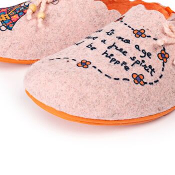 Chaussons "Be Hippie" Rose 5