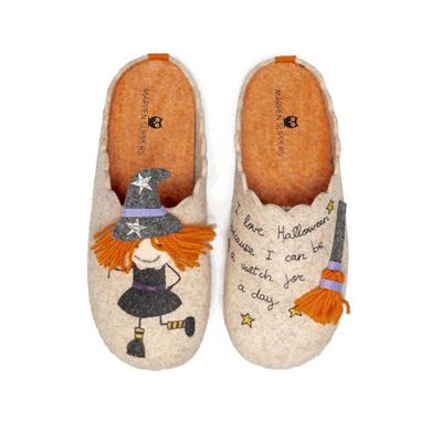 Beige Witch Slippers