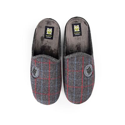 Slippers Chinela Gray Squares