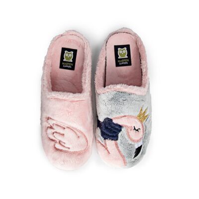 Pink Swan Slippers