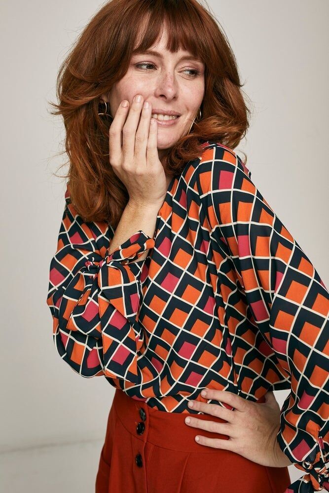 Orangefarbenes Mississippi-Hemd