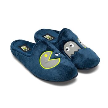 Chaussons Pac-Man bleu marine 3