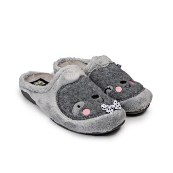 Chaussons Lazy Gris 4