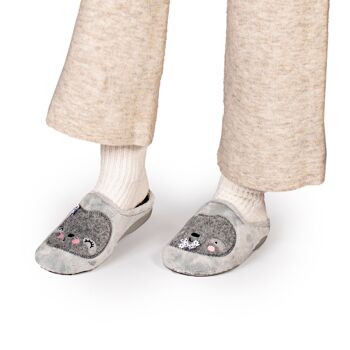 Chaussons Lazy Gris 8