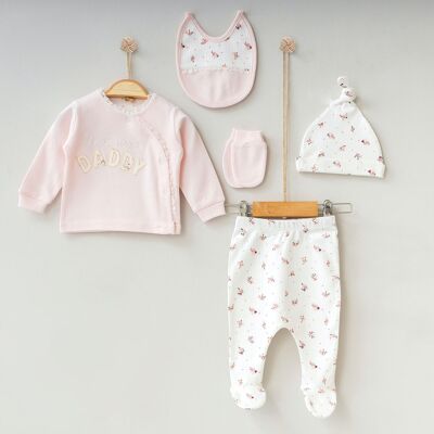 Baby Girl Newborn Daddy Gift Set in Elegant Style-5 pieces