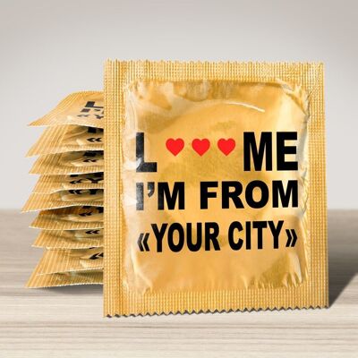 Condom: CUSTO: L... ME I'M FROM "YOUR CITY"