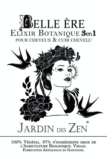 Belle Ère : Elixir Botanique 3en1 pour cheveux & cuir chevelu - au Collagène végétal & cocktail concentré Botanique 12