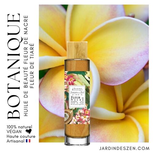 FLeur de Nacre - Huile de Beauté au nacres sublimantes, effet poudre bronzante -  vegan, artisanal Français