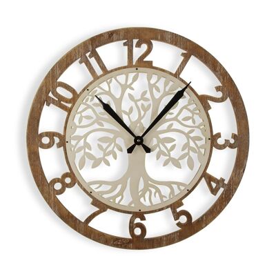 HORLOGE MURALE EN BOIS 60CM 18191489