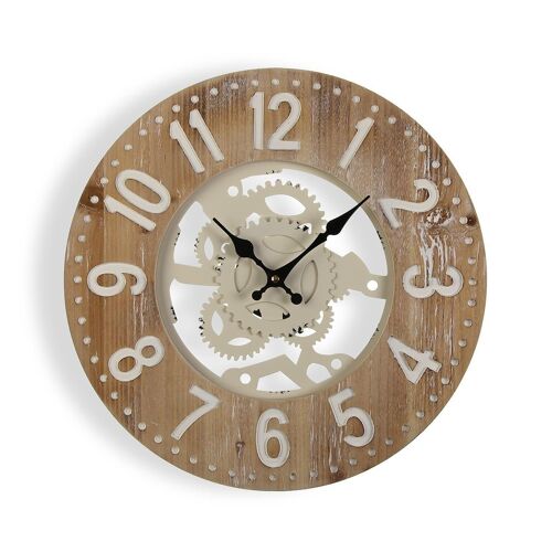 WOOD CLOCK 40CM 18190931