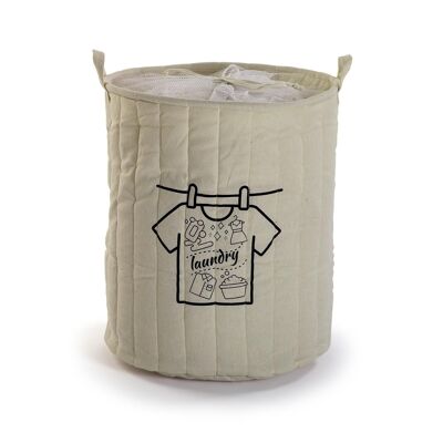 BEIGE LAUNDRY BASKET 19485526