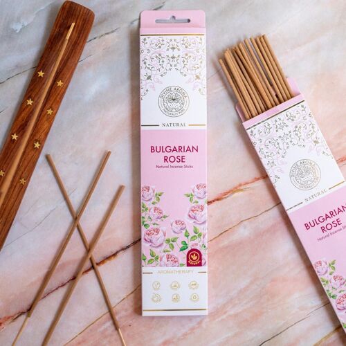 Bulgarian Rose Natural Incense Stick/Agarbatti | No charcoal