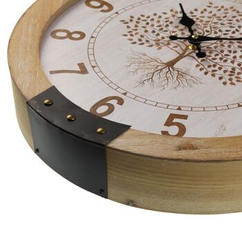 HORLOGE EN BOIS 40CM 18191130 3