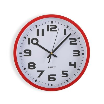 RED KITCHEN CLOCK 25cm 19520153