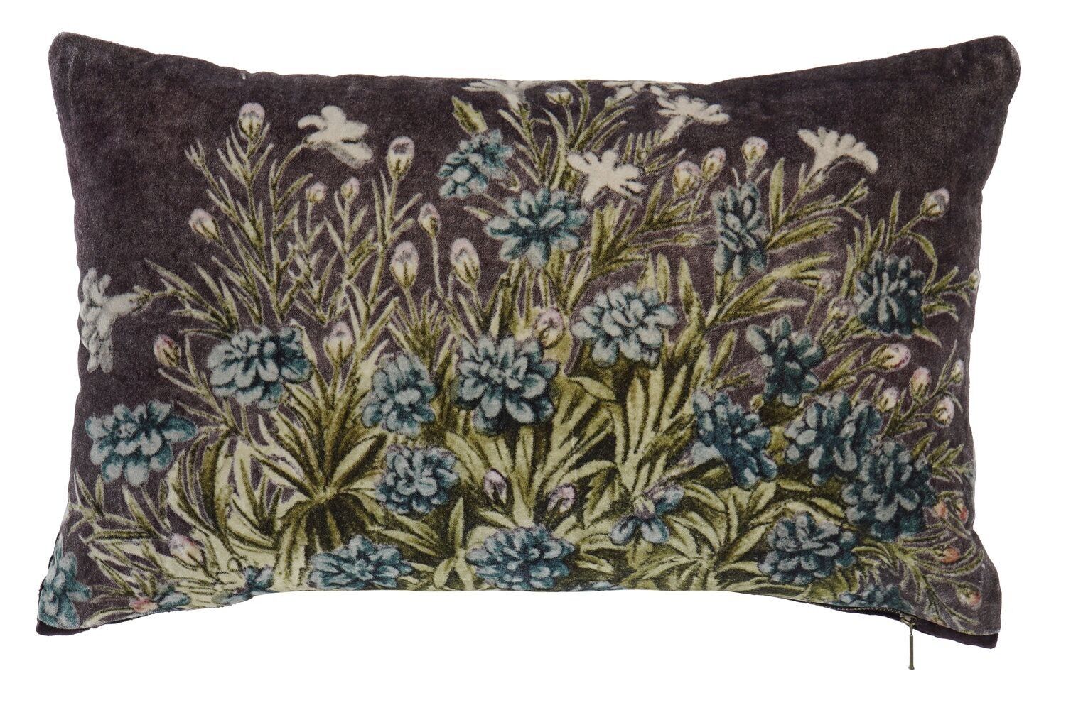 CUSCINO COTONE 50X10X30 400 GR. FIORI VIOLA CJ180068