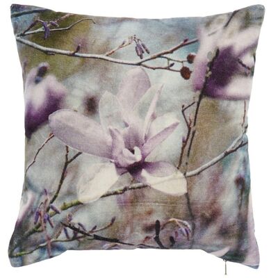 COTTON CUSHION 45X10X45 450 GR. PURPLE FLOWER CJ180075