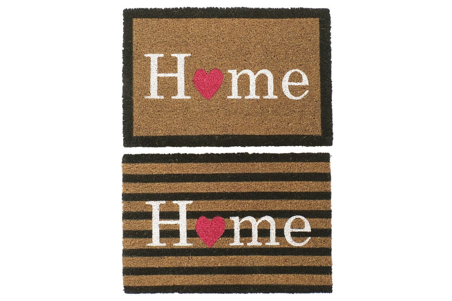 Zerbino GOMMA FIBRA DI COCCO 60X40X1,5 HOME 2 ASSORTIMENTI. FL180282