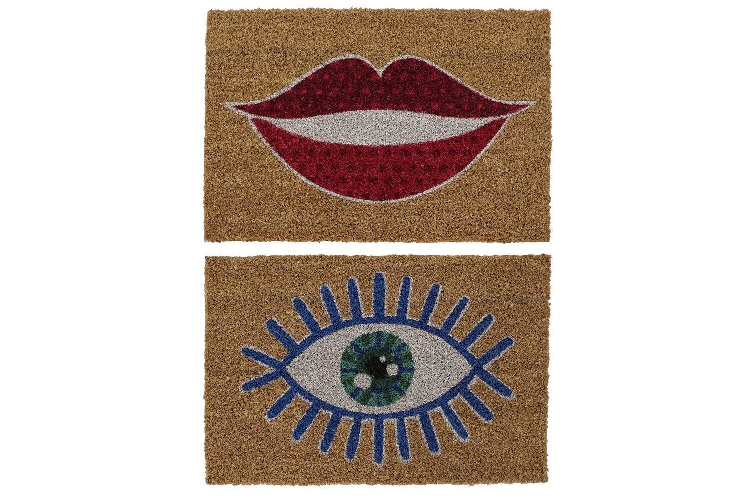 Zerbino IN FIBRA DI COCCO PVC 60X40X1,5 LABBRA 2 ASSORTIMENTI. FL186701