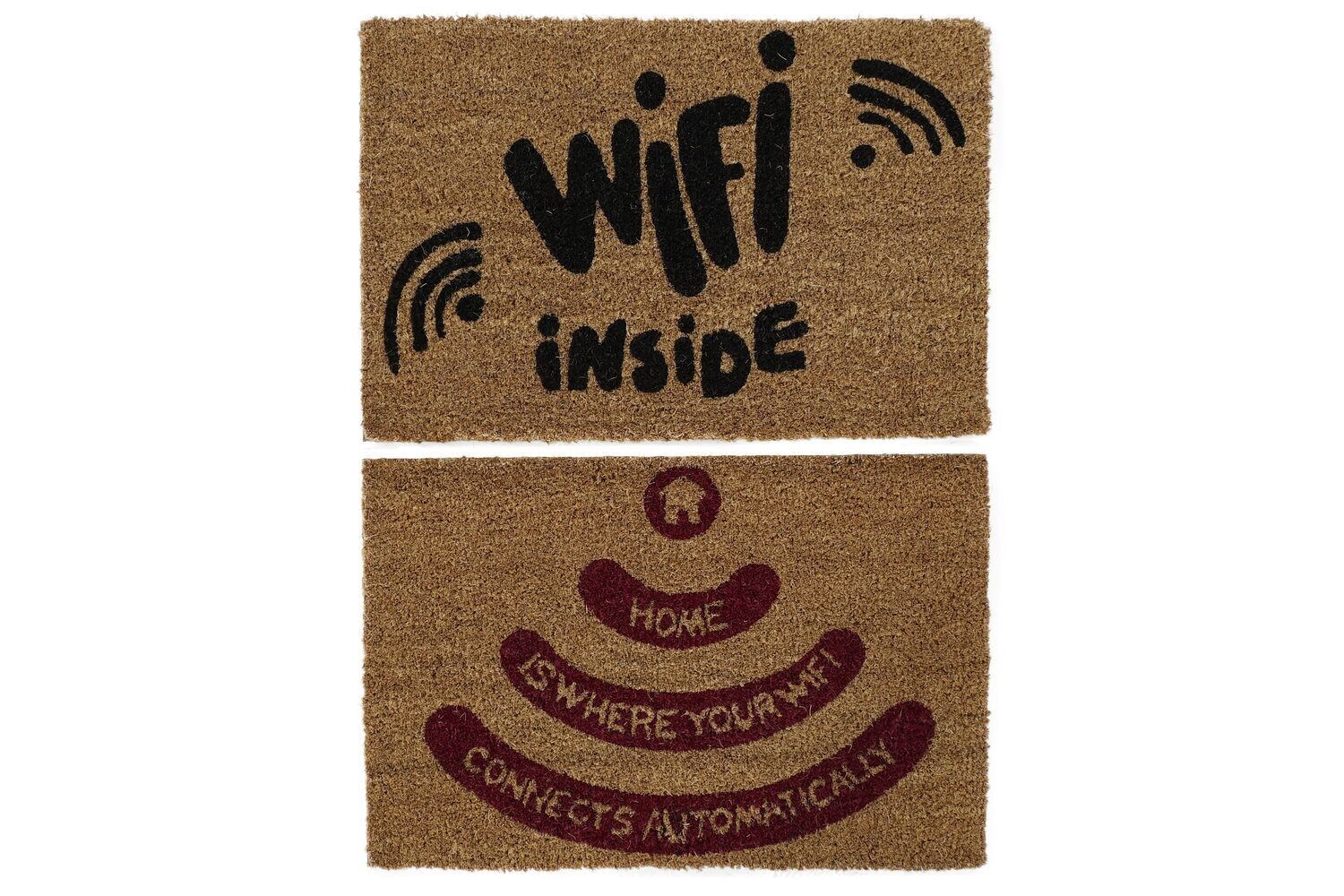 Zerbino IN FIBRA DI COCCO PVC 60X40X1,5 WIFI 2 SURT. FL186702