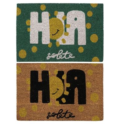 RUBBER COCONUT FIBER DOORMAT 60X40X1,5 SOLETE 2 ASSORTED. FL192672