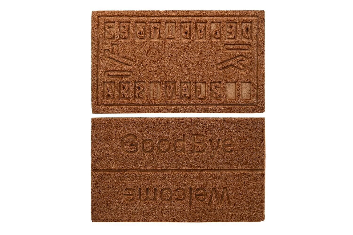 COCO RUBBER DOORMAT 75X45X2,3 ENGRAVED 2 ASSORTMENTS. FL202068