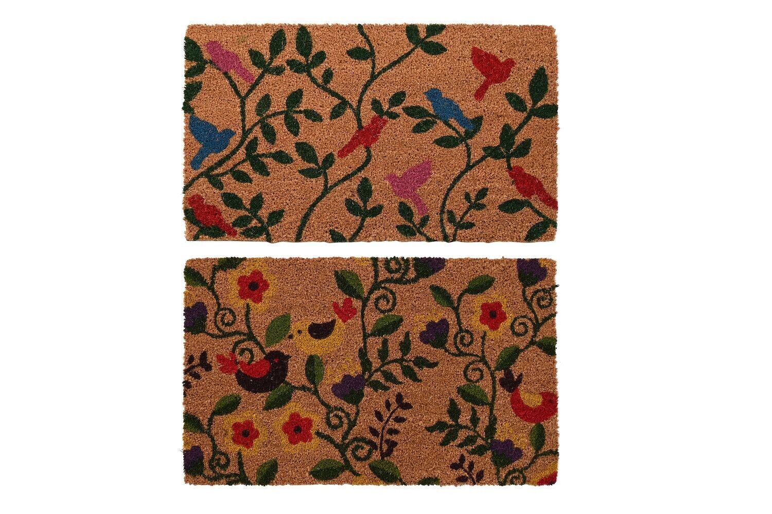 Zerbino GOMMA COCCO 75X45X2,3 FIORI 2 ASSORTIMENTI. FL202072