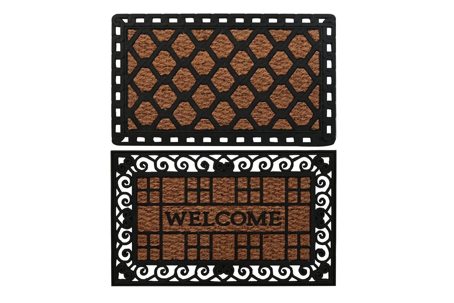 Zerbino GOMMA COCCO 75X45X1 MARRONE FL202077