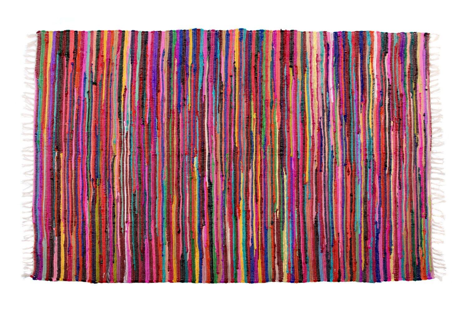 TAPPETO COTONE 120X180X0,5 CHINDI MULTICOLORE TX131761