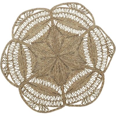 TAPPETO IN FIBRA SEAGRASS 150X150X1 NATURAL STAR TX175569