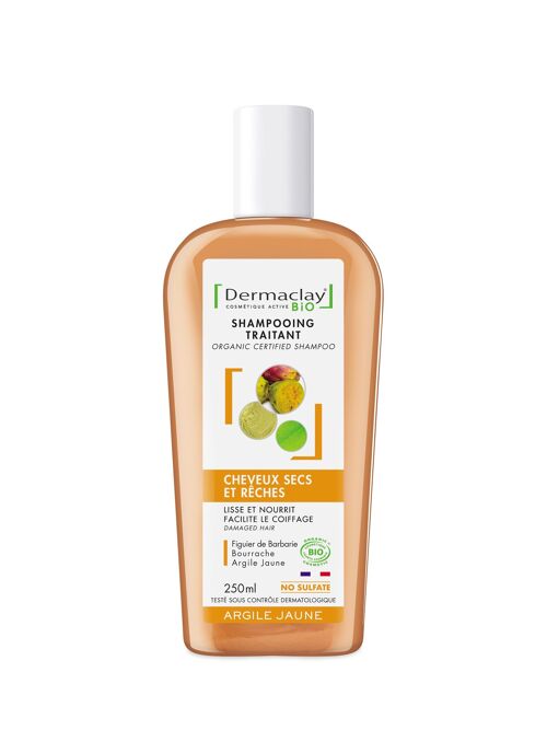 Shampoing Traitant Cheveux Secs & Rêches - Certifié Bio* - 250 ml