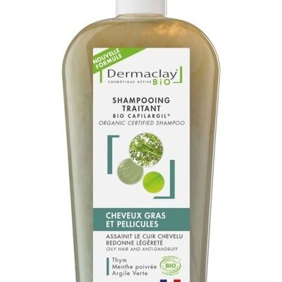 Shampoing Traitant Cheveux Gras & Pellicules - Certifié Bio* - 400 ml