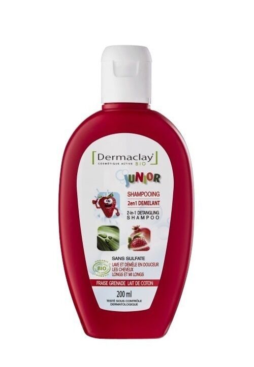 Shampoing 2 En 1 Démêlant Junior - Certifié Bio* - 200 ml