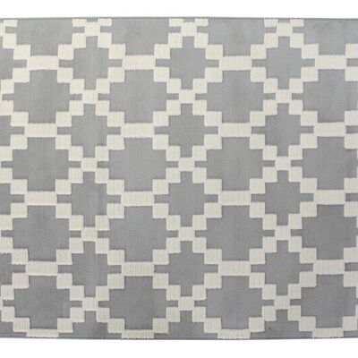 POLYESTER CARPET 120X180X1 300 GSM, LIGHT GRAY TX180641