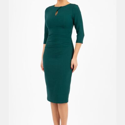 Ubrique pencil Dress  forest green