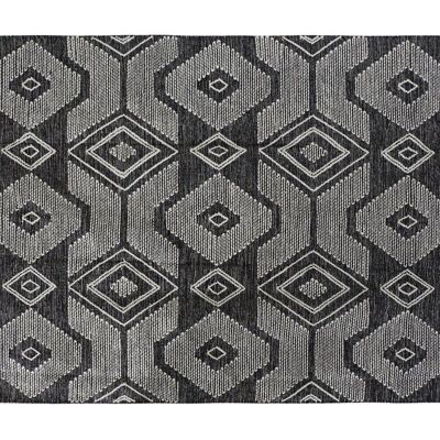 TAPIS COTON 120X180X1 1400 G/M², FRANGES NOIRES TX184676