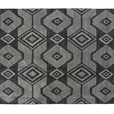 ALFOMBRA ALGODON 200X290X1 1400 GSM, FLECOS NEGRO TX184678