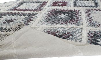 TAPIS COTON 160X230X1 1200 G/M², FRANGES BLANCHES TX184683 5