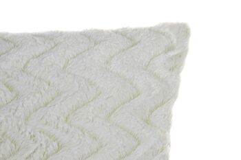 COUSSIN POLYESTER 45X10X45 380 GR. ZIGZAG BLANC TX185481 3