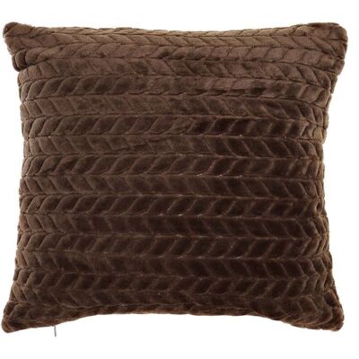 POLYESTER CUSHION 45X10X45 380 GR. BASIC BROWN TX185496