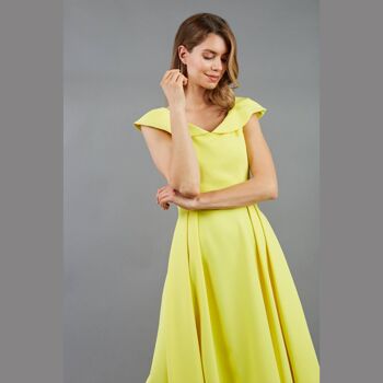 Robe sans manches Chesterton jaune