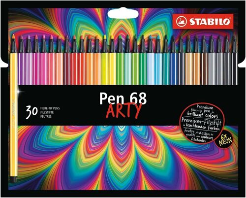 Feutres de dessin - Etui carton x 30 STABILO Pen 68 ARTY