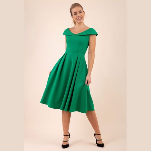 Chesterton Sleeveless Dress emerald
